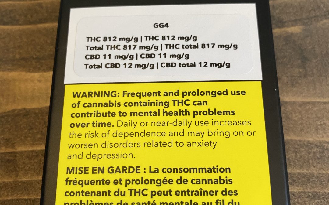 VAPE CARTRIDGE Gorilla Glue #4 (Indica) Wayfarer